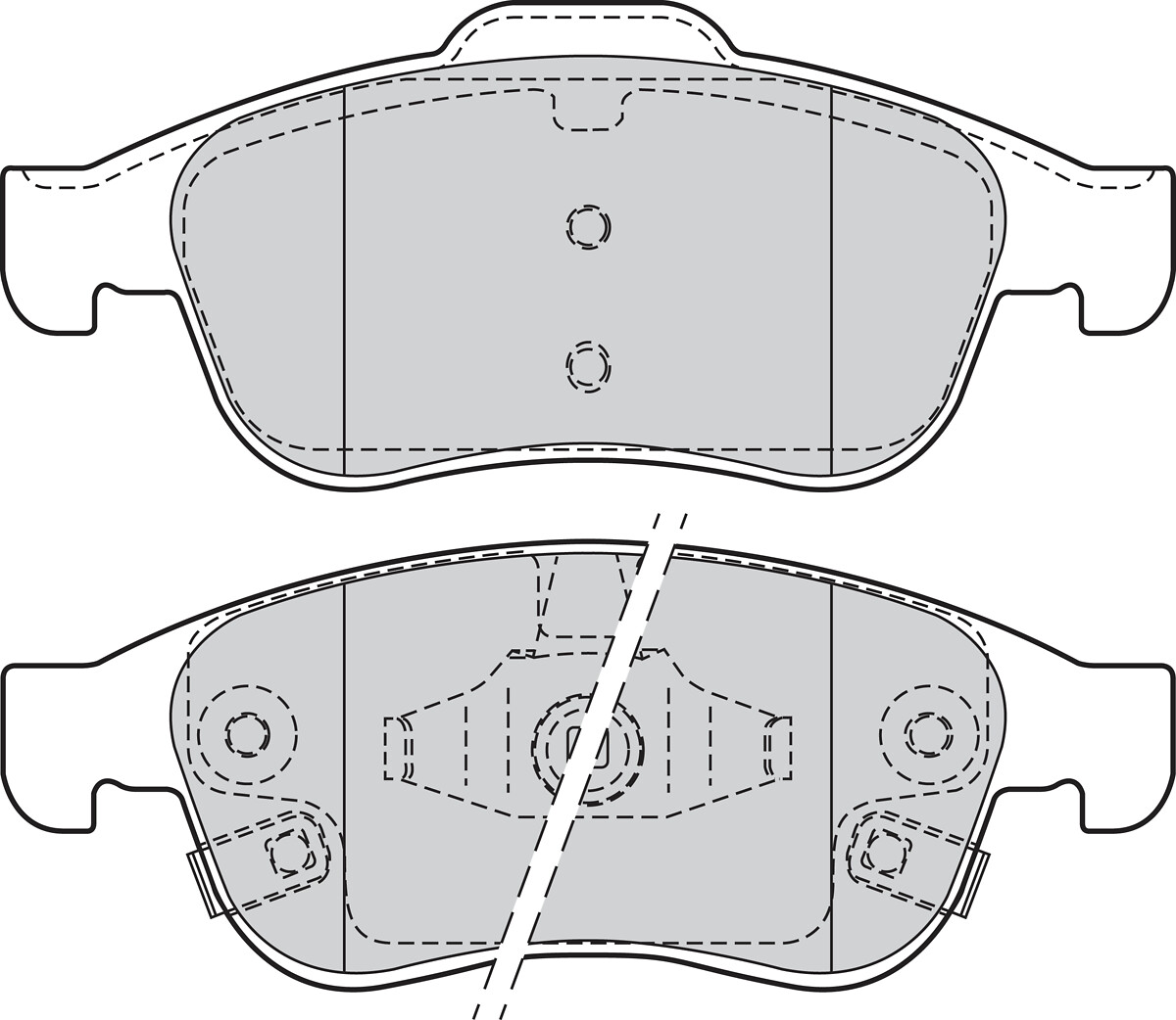 Jeu de 4 plaquettes de frein VALEO ref. 302207